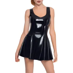 Black Level Robe Vinyl Dress Kurt Noire